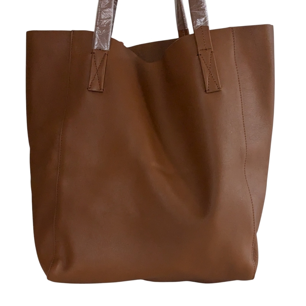 J. Crew Leather Carry All Tote Bag - Picture 3 of 14